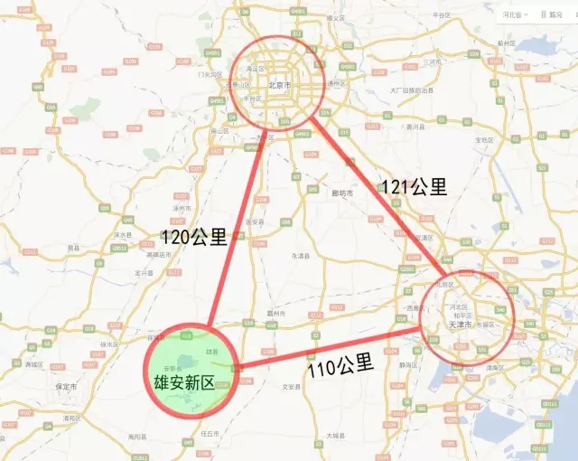 雄安地區(qū)地圖